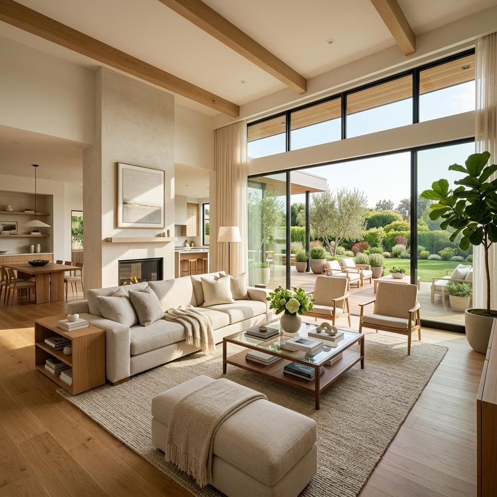 Bright, freshly cleaned home interior